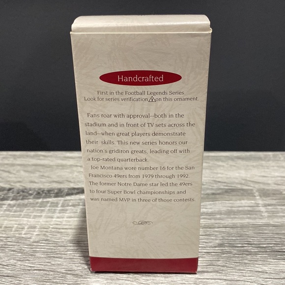 Hallmark | Football Legends: Joe Montana (1995) - Vintage Keepsake Ornament - Picture 3 of 13